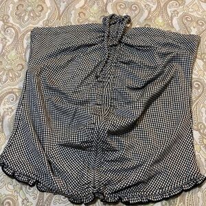 Ginger G Black and White Checkered Top